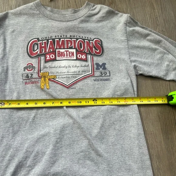 Y2K Men’s Medium Ohio State 2006 Big Ten Champions Long Sleeve T-Shirt - Picture 7 of 7